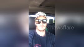 Newsflare Edit - Ford pulls semi down road