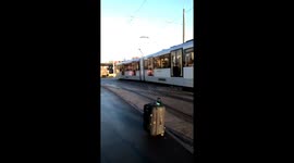 Car stuck on the tram tracks towards Baguley tram stop. Services to Manchester Airport will be delayed. https://t.co/ikfY60WfdH