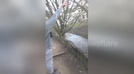 Newsflare Edit - A man who's laughing after his little victory