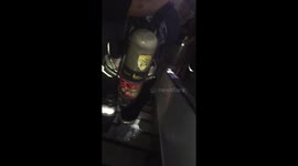 Dramatic rescue footage as fire kills three and injures 60