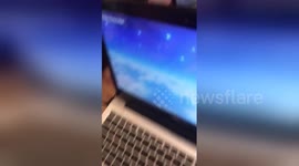 Newsflare Edit - Lullaby puts dude GONE off Hennessy to sleep