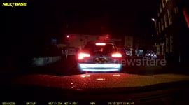 Idiot BMW driver runs red light in Worcester causing collision