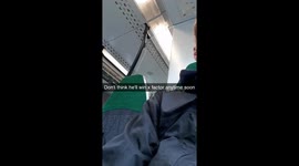Passenger's horror train journey with drunk man 'singing' caught on camera
