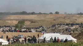 General scene from the Great Return March in Gaza