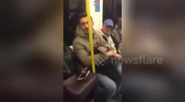 Newsflare Edit - Racist guy on the London Underground