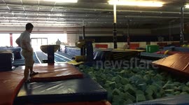 Slow Motion Tsukahara Double Full