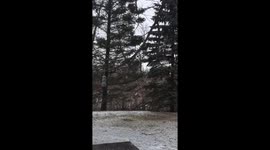 Thunder sleet in South Dakota