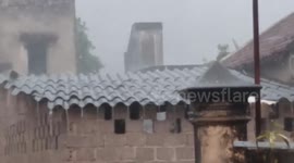 The hail occurred in Moc Chau Mountain Son La Province, Vietnam