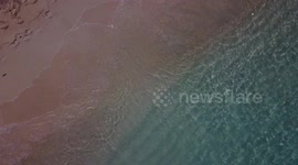 The clearest, bluest water and whitest sand you will ever see. this is Jaco Island, a deserted tropical island off the coast of East Timor. this footage was taken on a drone.