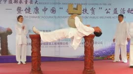 Tai chi master creates world record for carrying heaviest load on gut