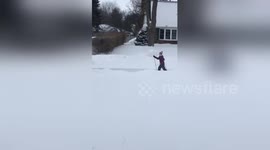 Newsflare Edit - Cross country skiing is probably the best way to get around in Wisconsin right now. #wiwx https://t.co/G3VcE3Kvec