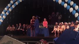 Now that's the way to celebrate your graduation!