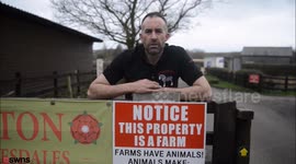 A farmer who was fed up with people complaining has posted a funny sign outside his farm