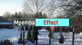 Demonstration of the Mpemba effect (Finland -11C)