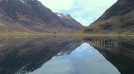 Beautiful aerial views of Isle of Skye during mini heatwave