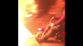 Dirt bike fire stunt