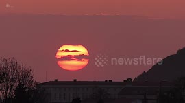 Sunset in Donosti basque Country