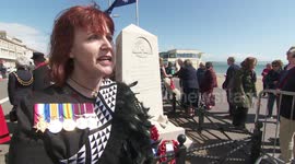 Anzac day service Weymouth, Dorset UK