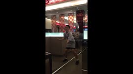 Very enthusiastic waiter