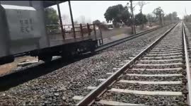 Guard cabin in central India detaches from moving train, rolls on own