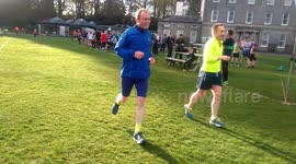 Tim Farron finishes his Run For Matt in memory of Matt Campbell