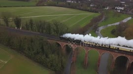 Golden Arrow Steam Locomotive Aerial Footage - Orient Express - DJI MAVIC PRO