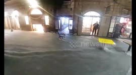 Flood in Jerusalem streets