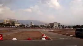 Sand storm is attack Israel, Eilat