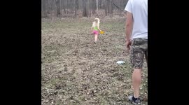 Disc golf with your toddler.