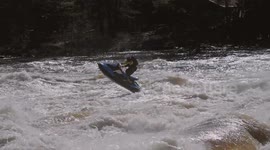 Jet-skier makes spectacular leap out of river during Ottawa floods