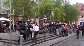 Fight in temple bar square