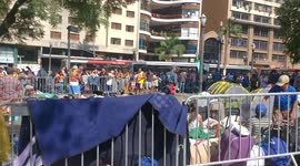 Moradores do prédio que desabou