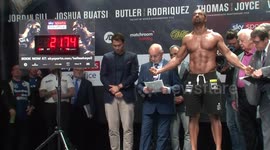 Bellew and Haye exchange verbals at weigh-in