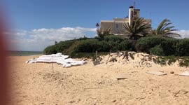 House on the sunny beach