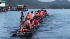 Thai boat ride operator uses twerking dancers to attract customers