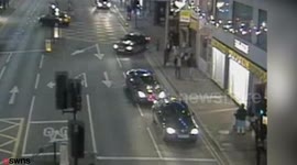 Shocking CCTV shows moment drunk driver ploughs into a baby’s pram crushing it against a wall