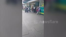 Two women brawled outside a Poundland store following a row over - a FIDGET SPINNER