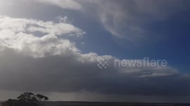 storm #front hits #mannum in #southaustralias #outback