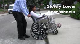 ASSISTING A PASSENGER UP OR DOWN A CURB OR RAMP