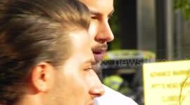 NHS Hero Awards in London last night Kem and Chris hughs from Love Island strut there stuff on the red carpet by Jim Connor