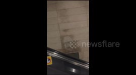 Face of JESUS seen on train station wall