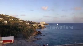 Water Island, U.S. Virgin Islands leaving port Time Lapse 4K