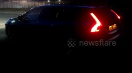 Volvo V60 Polestar, standing start - awesome sound!!