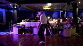 84 year old John shows off on the dance floor! This gig just got weirder!