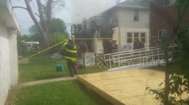 House Fire in Beech Grove Indiana - video 2