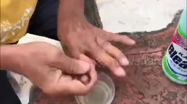 how to remove black ink on your finger