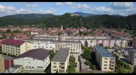 4K Rasnov Stronghold City Carpathian Mountains Romania King Carol  German Architecture
