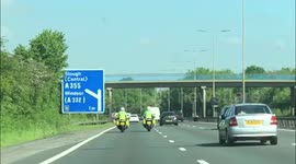 Police Motorcycles outside Windsor
