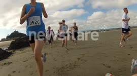 'point of view' during 5 km run, Cornwall Festival of Sport