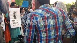 Demonstration Against Taliban Attack on  Malala Yousuf zai 